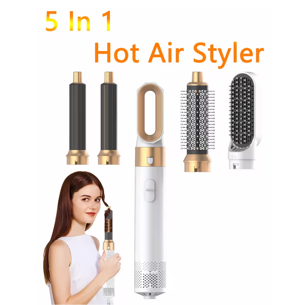 5-in-1-Haarstyler mit negativer Ionenwirkung