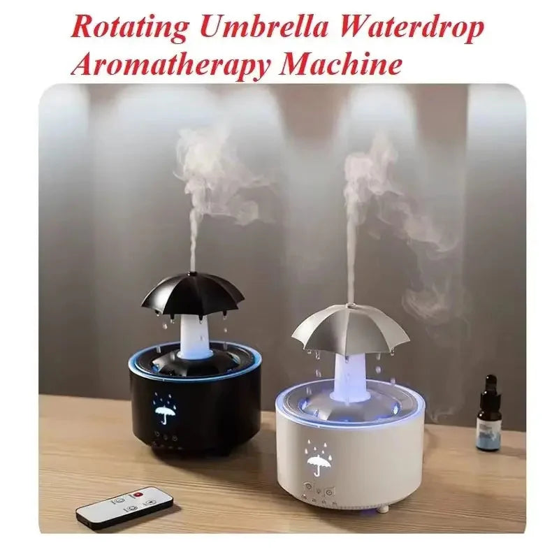 Aromatherapie Rotierender Wassertropfen LED Schirm Luftbefeuchter