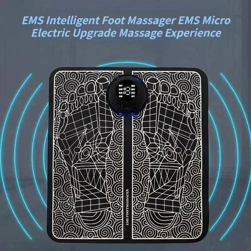 EMS-Fußmassagematte mit Akupunkturpunkt-Stimulator
